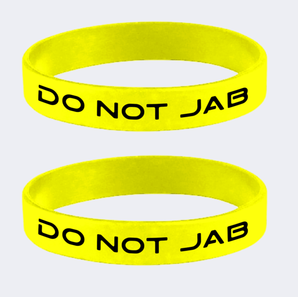 DO NOT JAB Wristband yellow