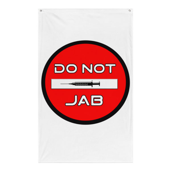 DO NOT JAB Flag (vertical)