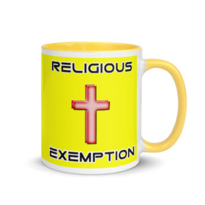 Religious exemption Mug